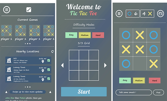 Tic-Tac-Toe Social: A Location-Based Mobile Game